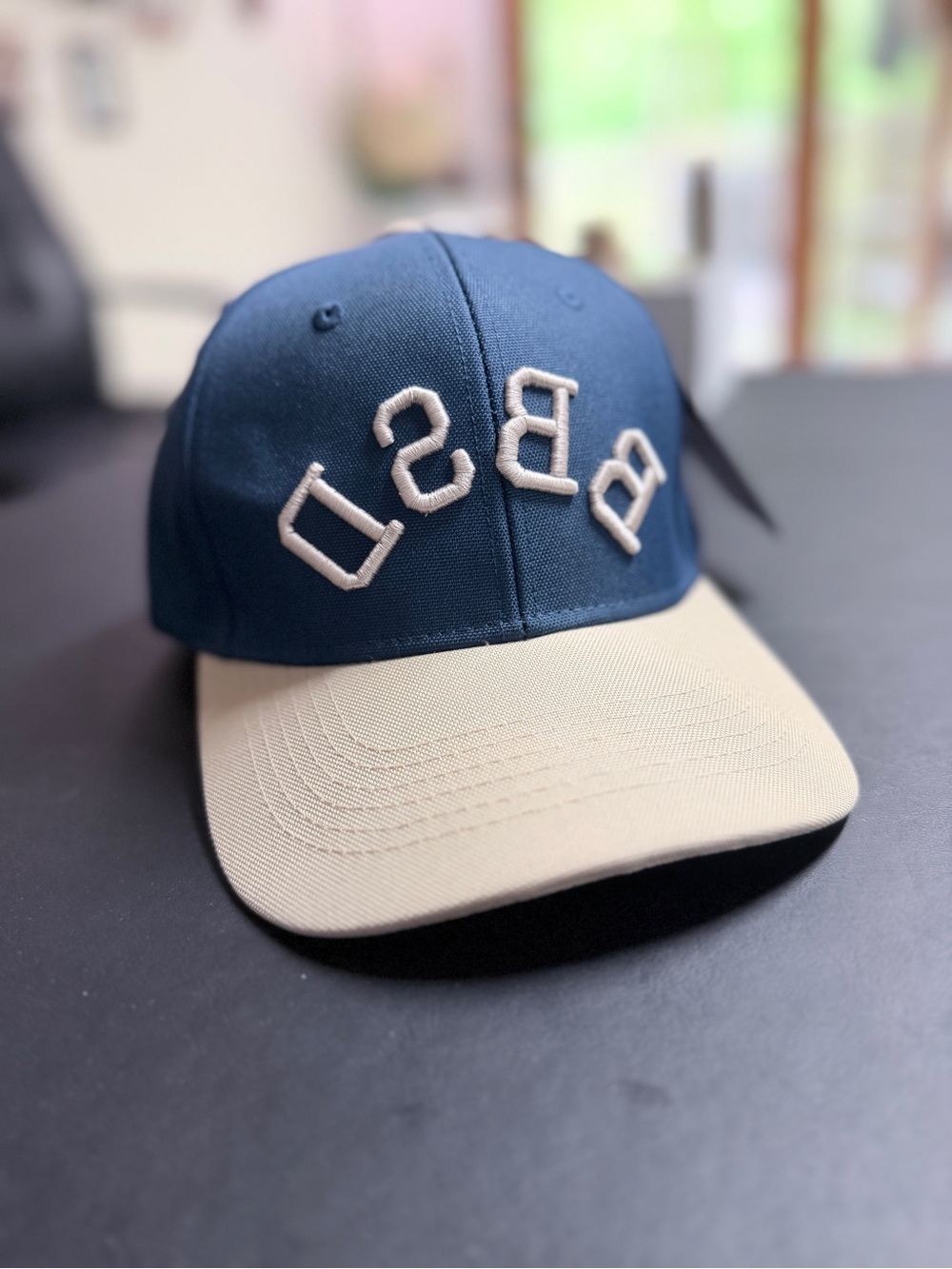 Invicta BBSD Teal and Beige SnapBack Baseball Cap with Embroidered Lettering